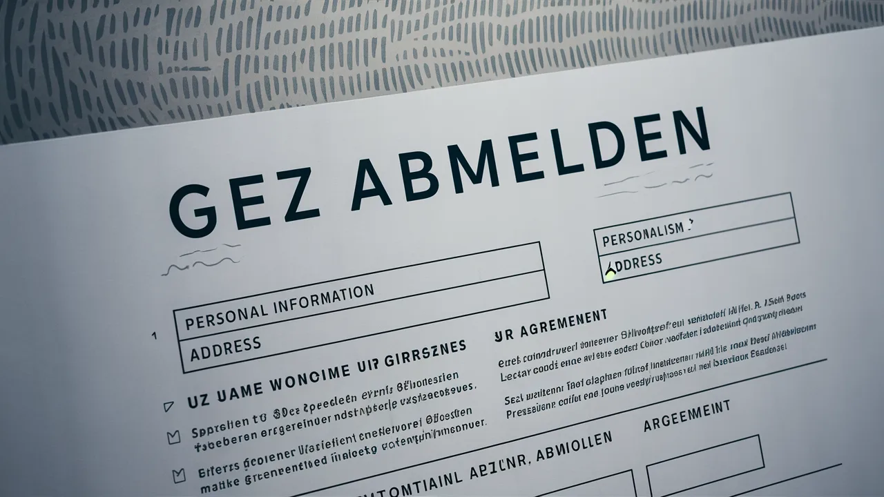 GEZ abmelden